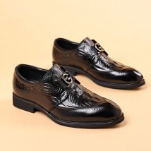 Nouvelles chaussures en cuir formelles pour hommes, chaussures d'affaires décontractées en cuir pour hommes