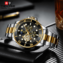 2023 nouvelle vente chaude montre hommes montre de mode nuit lueur Phase de lune multi fonctionnel mécanique mode affaires montre pour hommes