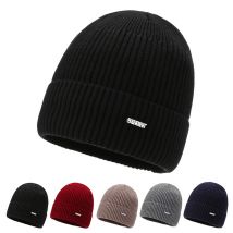 Chapeau hommes automne et hiver nouvelle peluche chaud coupe-vent laine casquette en plein air cyclisme cache-oreilles épais tricoté chapeau