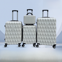 Valise à roulettes de grande capacité pour le commerce extérieur, valise ultra légère à fermeture éclair, 14 pouces, 20 pouces, 24 pouces, 28 pouces