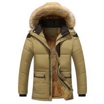 Vêtements pour hommes veste matelassée avec veste matelassée en laine veste matelassée longue ample chaude pour hommes
