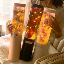 Coffret cadeau fleur de savon Cadeau créatif pour la Saint-Valentin Cadeau pour la fête des enseignants Fleur de simulation de savon