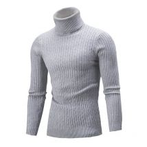 Vêtements pour hommes pull pour hommes col haut marée couleur unie mode homme haut de gamme Joker