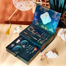 Sotiran Love, Charm, Color Makeup Box, Gift Bag, 12 Piece Set, Antique Carved Lipstick, eye shadow Air Cushion Set