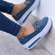 Women Flats Platform Shoes Women Elegant Genuine PU Shoes Woman Spring Casual Flat Shoes Women Non Slip Shoes Zapatillas Mujer