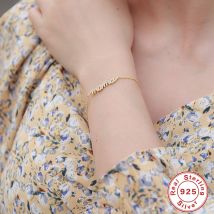 Bracelets & Bangles Silver Diamond Letter Mama Bracelet New Elegant Jewelry Bracelet Female Mother's Day Gift