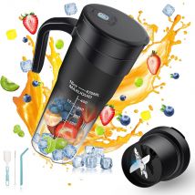 Presse-fruits Portable, 6 lames tranchantes, Rechargeable, Mini-mélangeur portatif multifonctionnel personnel pour milk-shakes et Smoothies