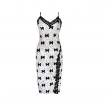 Vêtements pour femmes, chemise de nuit sexy en velours imprimé, chemise de nuit fendue en dentelle, vêtements pour la maison