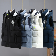 Gilet d'étudiant pour hommes gilet en coton épais et chaud pour hommes gilet de mode pour jeunes