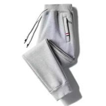 Vêtements pour hommes pantalons coupe-vent hiver plus velours épaissi ample grande taille poche à glissière pantalons décontractés pantalons de sport pour hommes pantalons chauds
