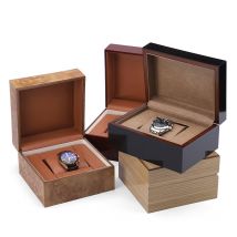 Boîte de montre en acajou de haute qualité, boîte d'affichage de montre en bois, boîte de rangement de montre mécanique pour hommes, boîte-cadeau de montre