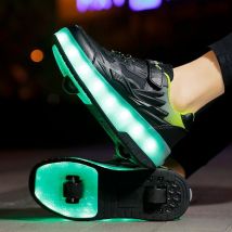 Patins à roulettes pour enfants Mother & Kids, patins à roulettes à double roue pour garçons, patins invisibles pour étudiants, chaussures à roulettes pour filles