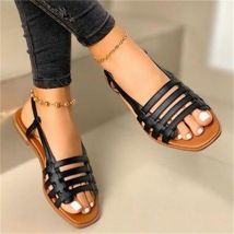 Flat sandals for women summer new flat round head casual sandals for women large size Sandals