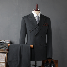 Vêtements pour hommes costume à double boutonnage costume de mariage veste de costume de marié