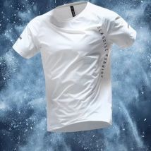 Men's Clothing Running Sports Suit Men's Marathon Quick Drying Summer Ice Silk T Shirt Professional Track And Field Cycling Training Fitness Clothes
