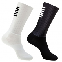 Chaussettes d'été antidérapantes en silicone Aero Whiteline Chaussettes de cyclisme pour hommes Chaussettes de vélo de sport de course à pied Calcetines