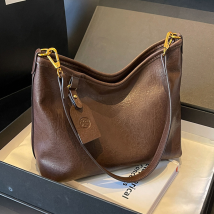 2024 Premium Soft Leather Commuter Women's Underarm Shoulder Bag New Fashion Versatile Tote Bag Large Capacity Crossbody Bag
