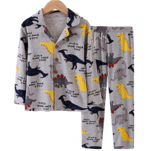 Children's Homewear Parent-child Set Boys Pajamas Girls Pure Cotton Children Spring And Autumn Class A Children