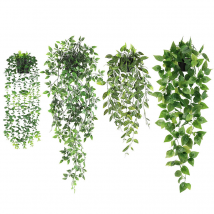 Fausse plante suspendue en pot pothos mandala avec fleur de décoration de bureau de chambre en pot