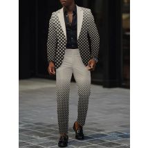 Costume dégradé pour homme, costume ample tendance et à la mode, costume pour homme, pantalon