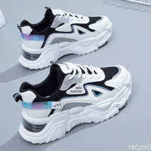 Baskets plates à plateforme pour femmes, chaussures décontractées vertes pour dames, baskets épaisses pour femmes, 2023