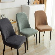 Housse de chaise incurvée, universelle, tout compris, pour table à manger et chaise, housse de protection pour la maison, simple, moderne, grand tabouret rond