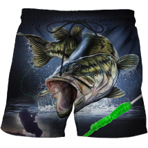 Men's Tropical Fish HD 3D Printed Swimming Trunks Shorts Hip Hop Summer Baggy Pool Shorts Beach Shorts