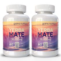 Yerba Mate Capsules | Clean Energy | Natural Caffeine | 2 Pack