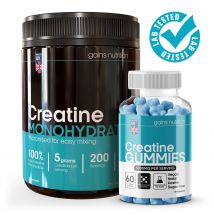 Creatine Duo Bundle - 1kg Tub + Gummies