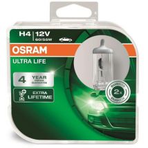 OSRAM Ultra Life H4 - 12V-60/55W - 2szt. - plastikowe opakowanie - 64193ULT-HCB