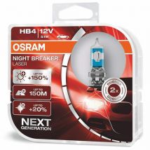 OSRAM Night Breaker Laser HB4 - 12V-51W - 2szt. - plastikowe opakowanie - 9006NL-HCB