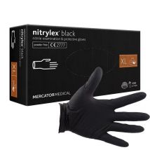MERCATOR Nitrylex Black XL - rękawice nitrylowe czarne