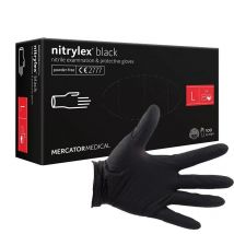 MERCATOR Nitrylex Black L - rękawice nitrylowe czarne