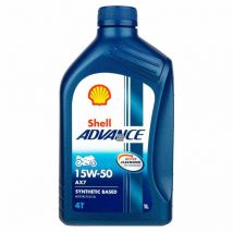 SHELL Advance AX7 4T 15W50 1L - półsyntetyczny olej motocyklowy