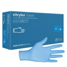 MERCATOR Nitrylex Classic M - rękawice nitrylowe niebieskie