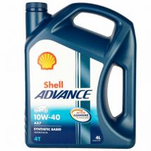 SHELL Advance AX7 4T 10W40 4L - półsyntetyczny olej motocyklowy