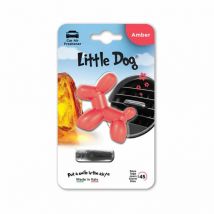 LITTLE DOG 3D Polymer Amber (czerwony)