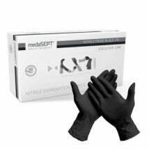 MEDASEPT Rękawice nitrylowe BLACK L - 100sztuk