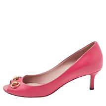 Pre-owned Leather heels Gucci Vintage , Pink , Dames