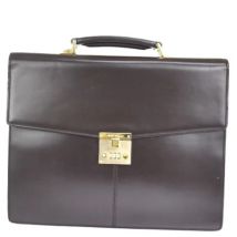 Pre-owned Leather briefcases Salvatore Ferragamo Pre-owned , Brown , Dames