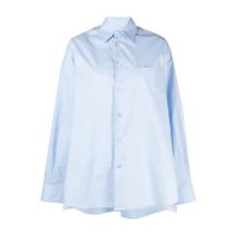 Lichtblauwe Overhemden voor Dames MM6 Maison Margiela , Blue , Dames