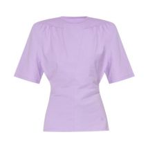 Jewel Split T-Shirt The Attico , Purple , Dames