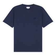 Stoer Vossenembleem T-shirt Maison Kitsuné , Blue , Heren