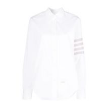 Witte Katoenen Overhemd Thom Browne , White , Dames