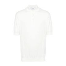 Wit Poloshirt met Geborduurd Logo Lardini , White , Heren