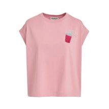 T-Shirt met Popcorn Kralenborduursel Essentiel Antwerp , Pink , Dames