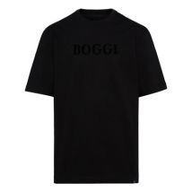 Katoenen T-shirt Boggi Milano , Black , Heren