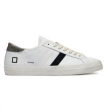 Witte Lage Sneakers van Leer met Geëmbosteerd Logo D.a.t.e. , White , Heren