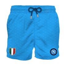 Blauwe zee kleding met SSC Napoli-logo MC2 Saint Barth , Blue , Heren