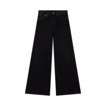 Zwarte Flared Oversized Jeans MM6 Maison Margiela , Black , Heren